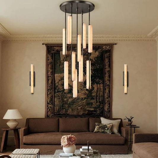 Black Alabaster Chandelier