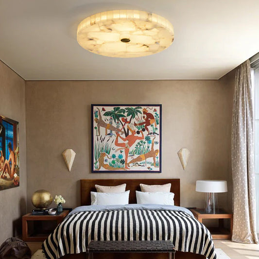 Luminous Alabaster Ceiling Light