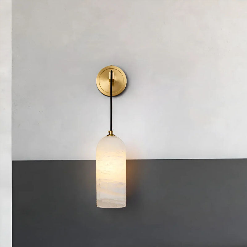 Modern Petra Alabaster Wall Sconce