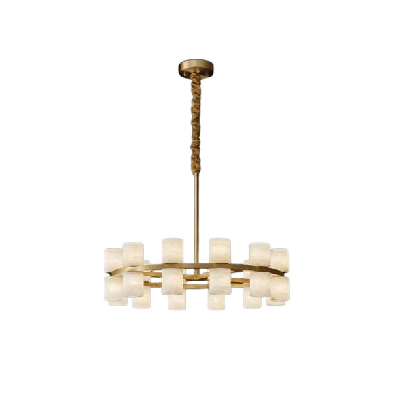Luxury Alabaster Chandelier D39.4“