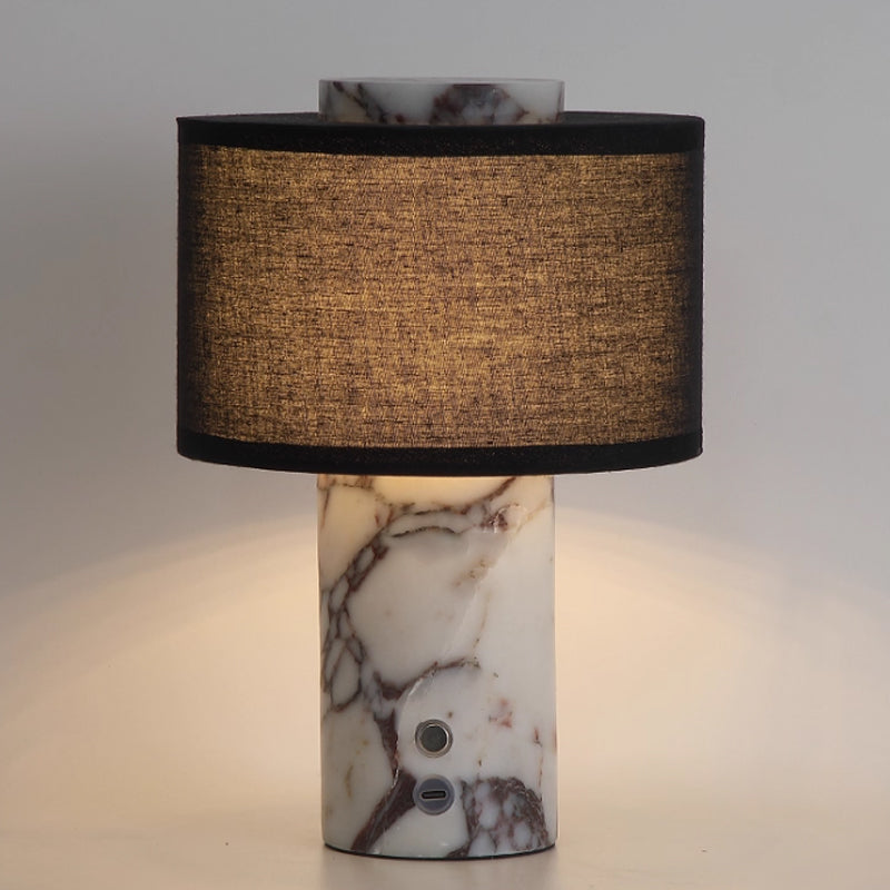 Wireless charging touch table lamp for bedroom bedside table night light