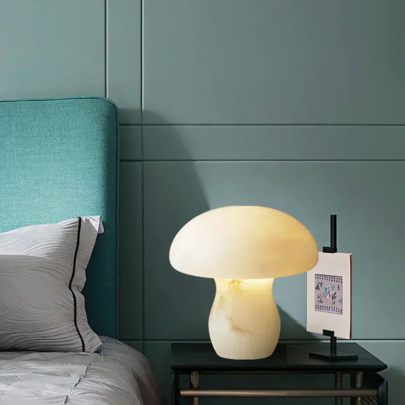Alabaster Modern Mushroom Table Lamp