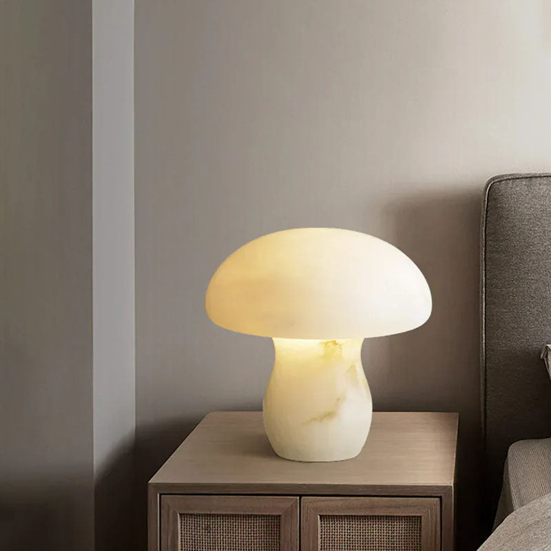Alabaster Modern Mushroom Table Lamp