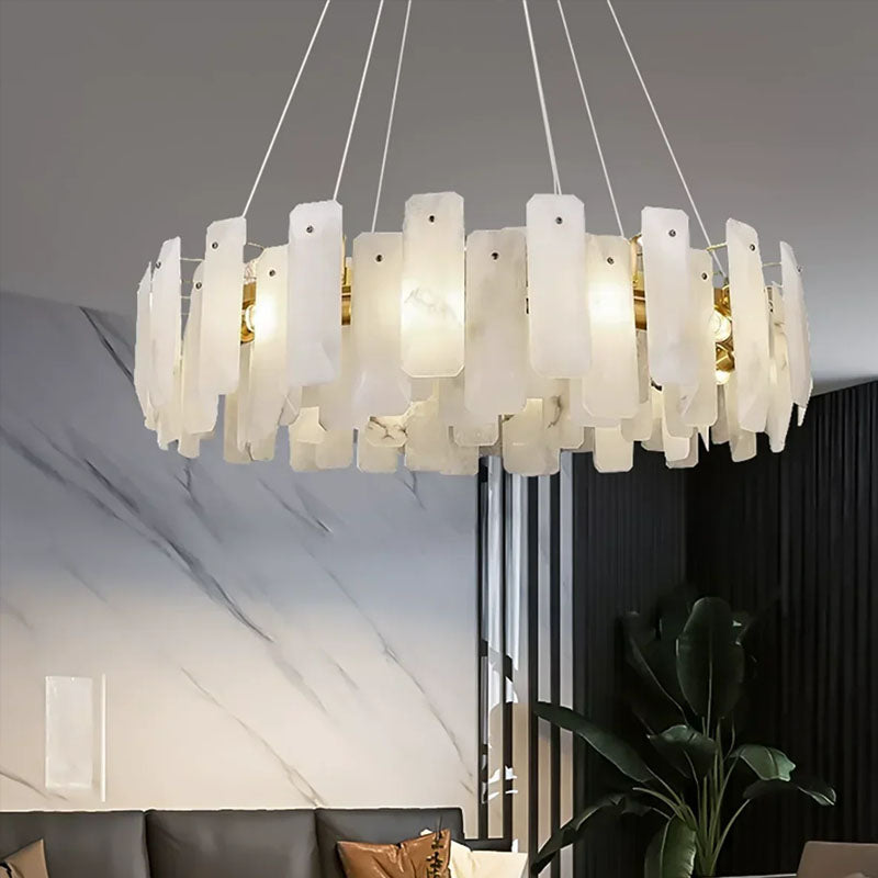 Round Noah Alabaster Chandelier