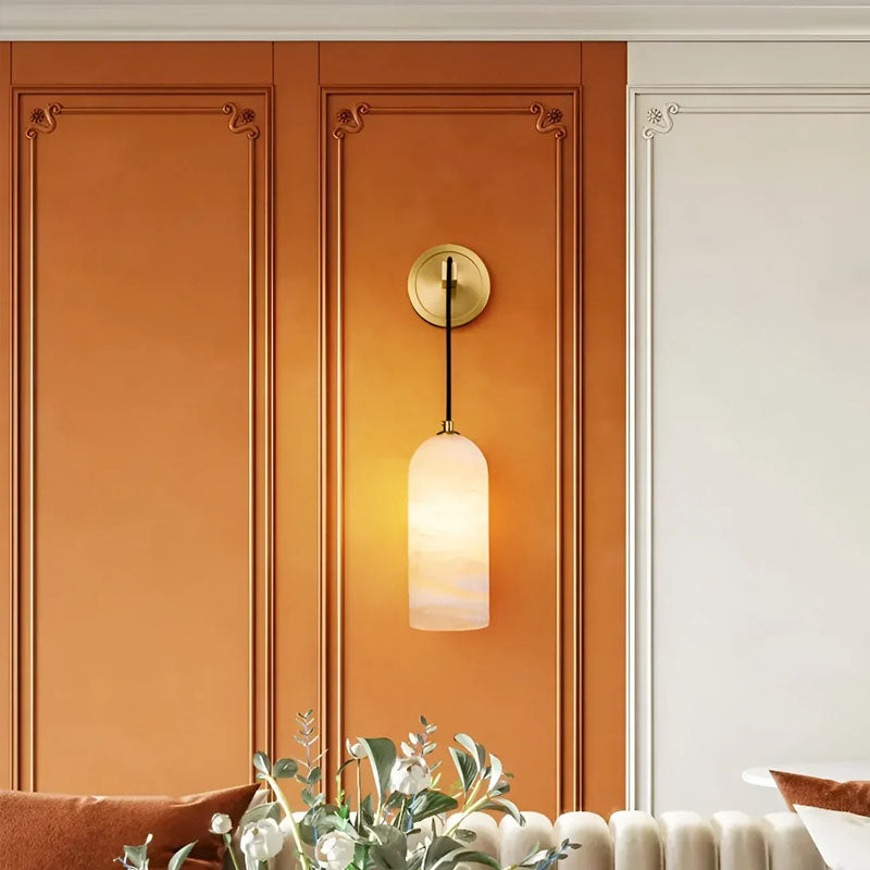Modern Petra Alabaster Wall Sconce