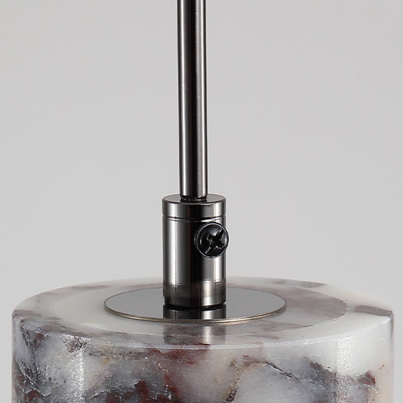 Adjustable linear marble chandelier