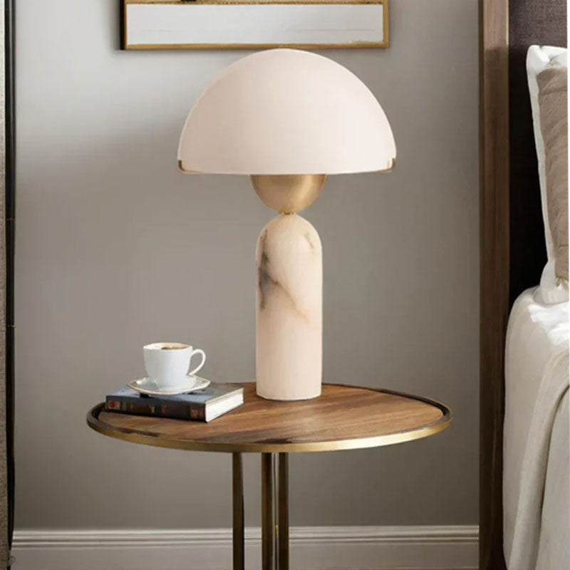 Alabaster Peono Table Lamp