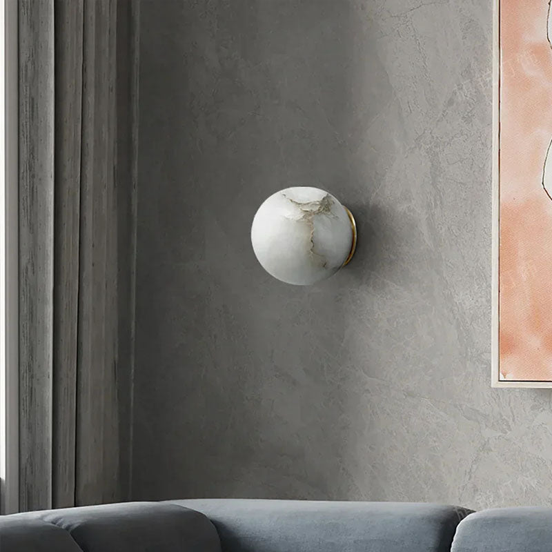 Orb Alabaster Wall Lamp