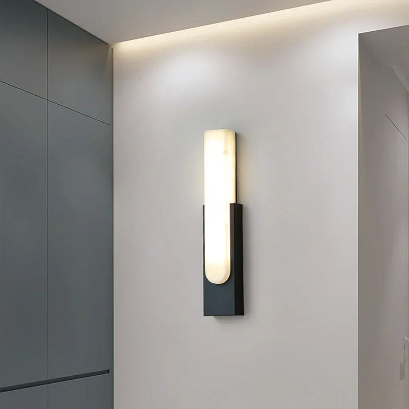 Alabaster Rectangle Wall Sconce
