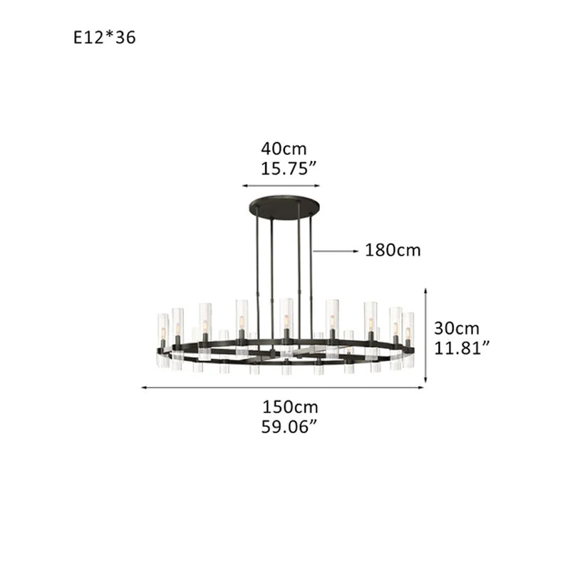 Foyer Dimming Lighting Vintage Brass Stainless Wheel Ravelle Clear Glass Round Chandelier