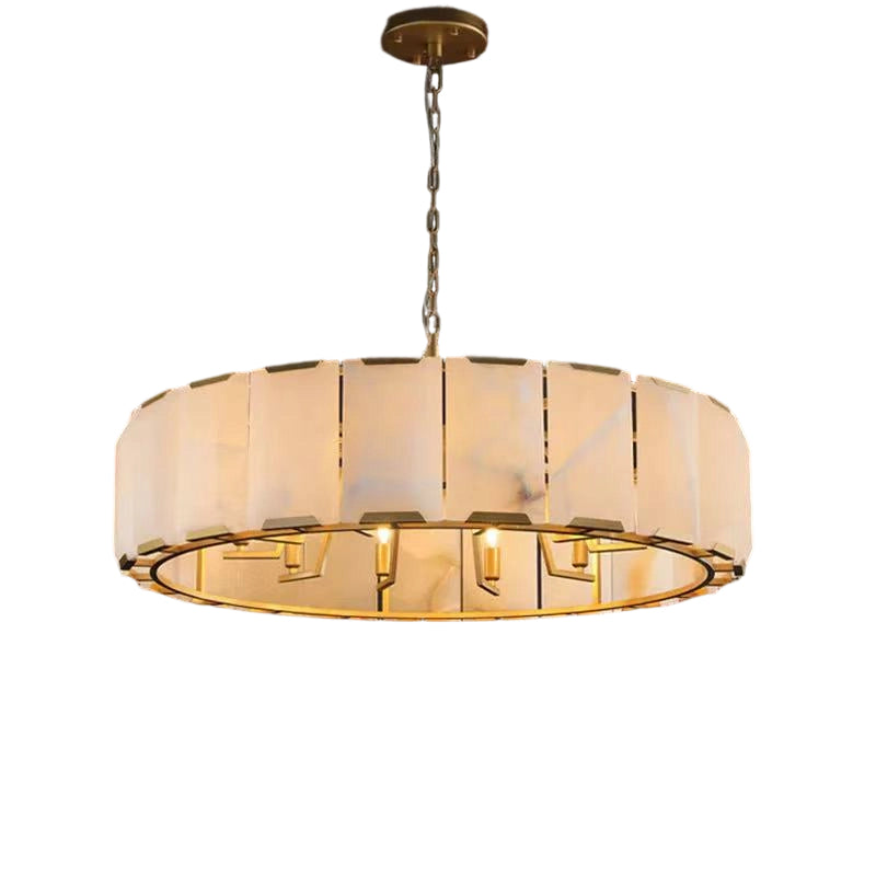 Round Alabaster Chandelier For Living Room