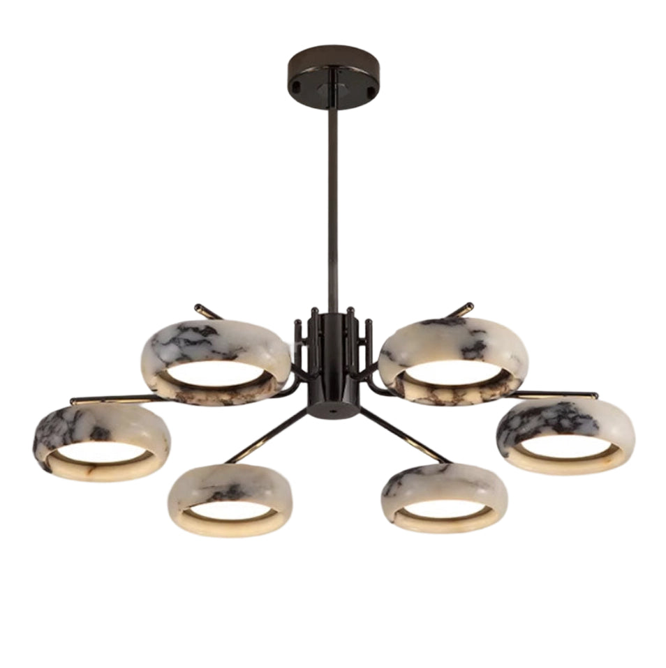 Modern Round Marble Chandelier