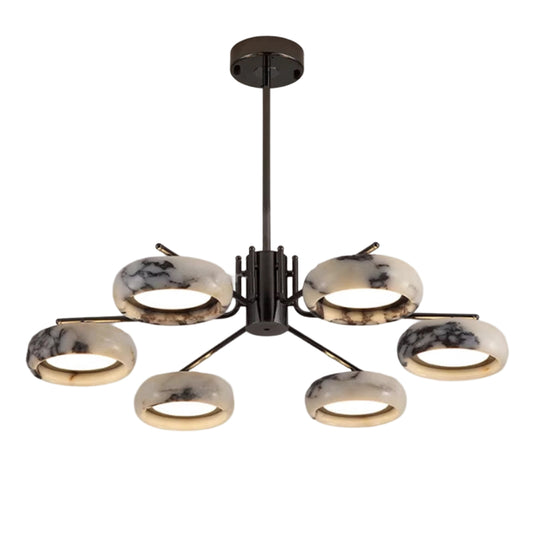 Modern Round Marble Chandelier