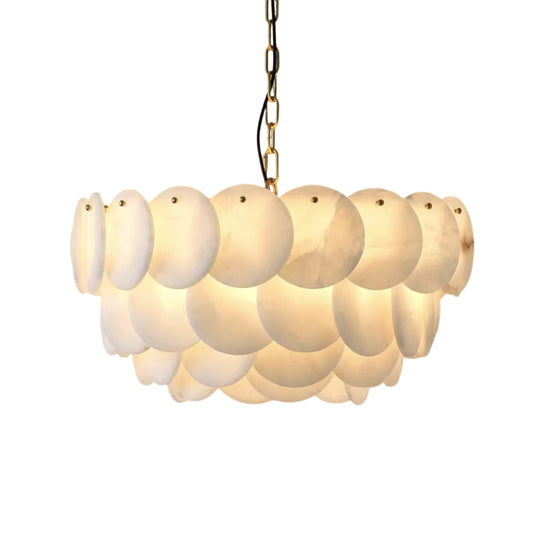 Round Alabaster Chandelier