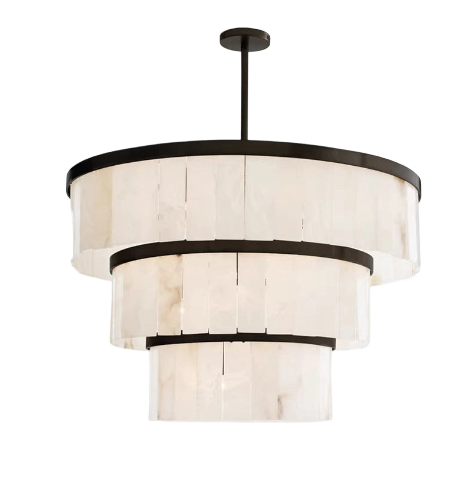 Ring Alabaster Black Chandelier