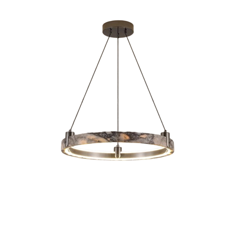 Living Room Ring Marble Chandelier