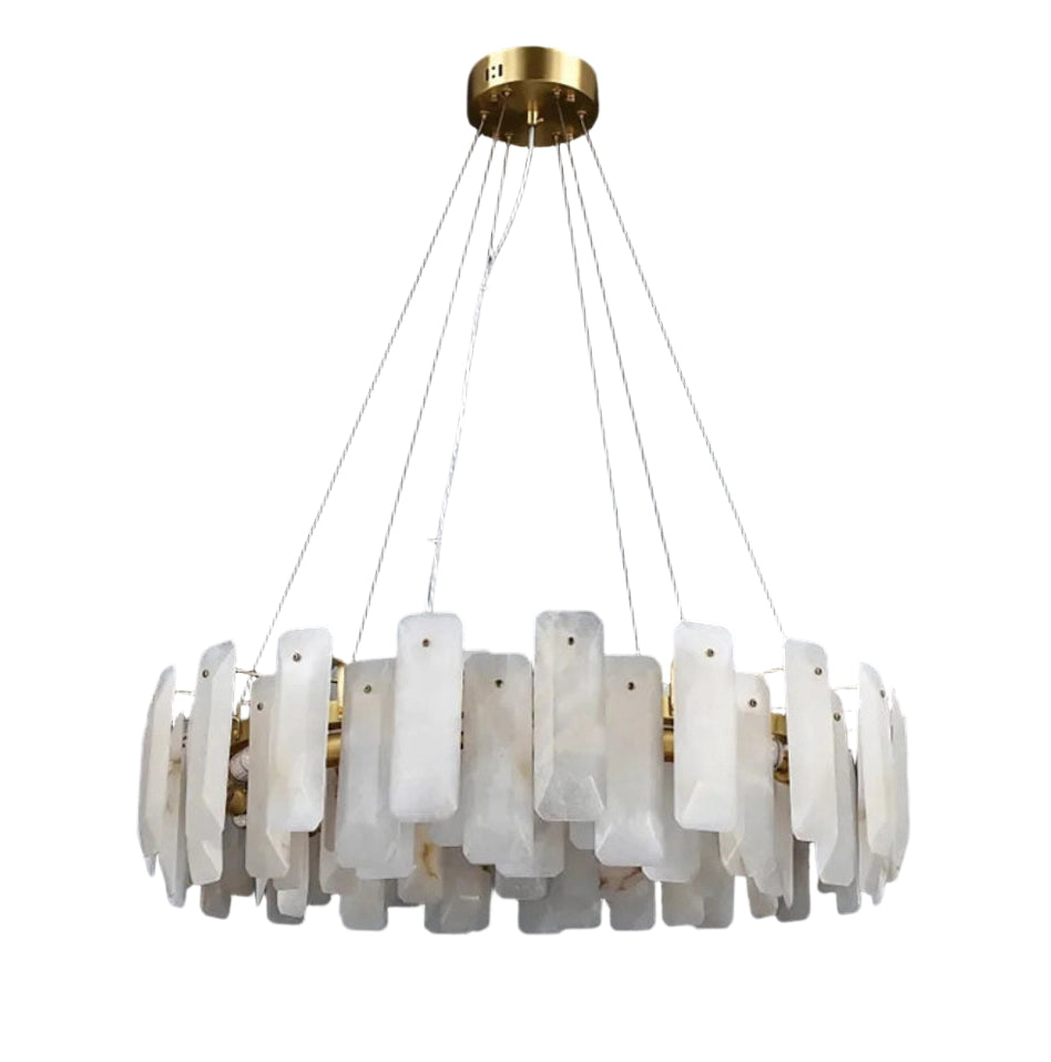 Round Noah Alabaster Chandelier