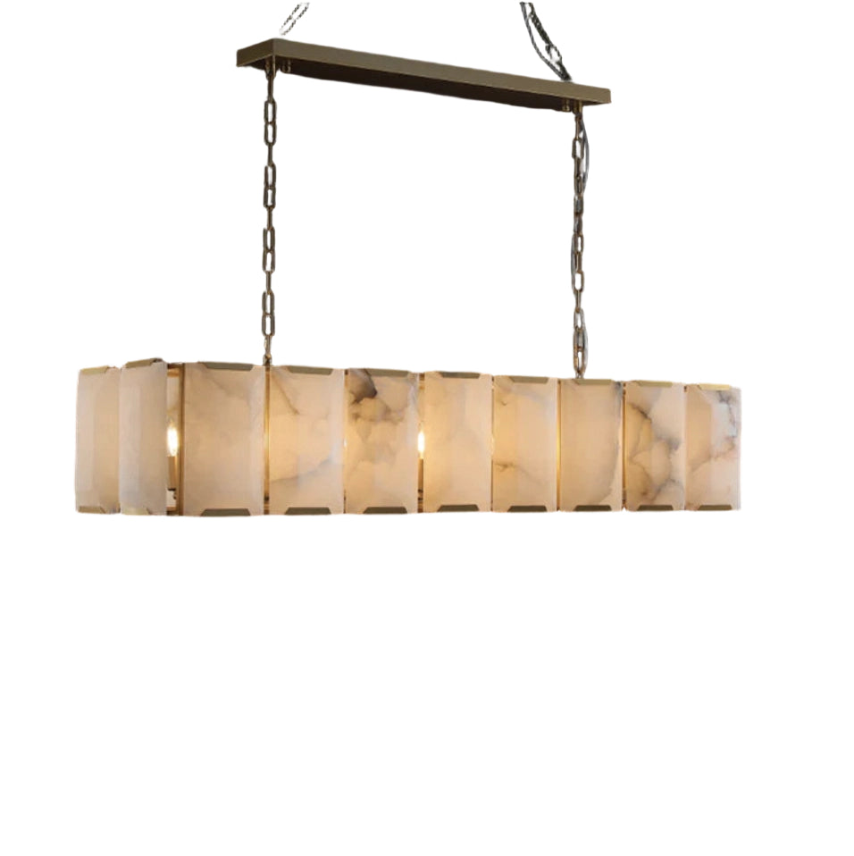 Rectangular Alabaster Chandelier