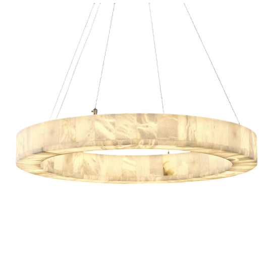 Alabaster Round Chandelier